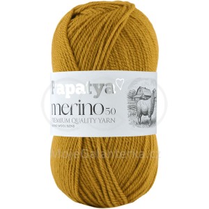 Příze Papatya Merino 50, 8820, hořčicová