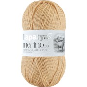Příze Papatya Merino 50, 9140, tmavě béžová