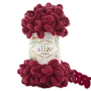 Příze Puffy,  107, bordó