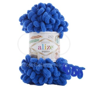 Příze Puffy, 141, královská modrá