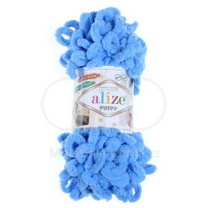Příze Puffy,  289, modrá