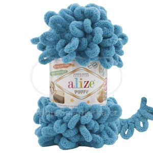 Příze Puffy,  294, petrol modrá