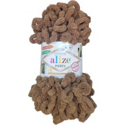 Příze Puffy,  466, hnědá