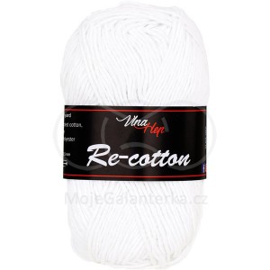 Příze Re-cotton, 81002, bílá