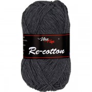 Příze Re-cotton, 81030, tmavě šedá