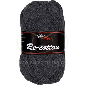 Příze Re-cotton, 81030, tmavě šedá