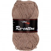 Příze Re-cotton, 81060, středně hnědá