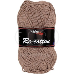 Příze Re-cotton, 81060, středně hnědá