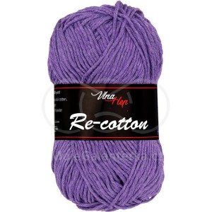 Příze Re-cotton, 81101, fialová