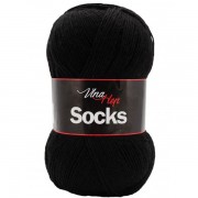 Příze Socks,  6001, černá