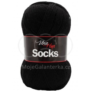 Příze Socks,  6001, černá