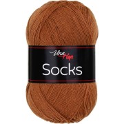 Příze Socks, 61054, hnědá rezavá