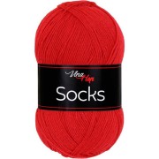 Příze Socks, 61147, červená sytá