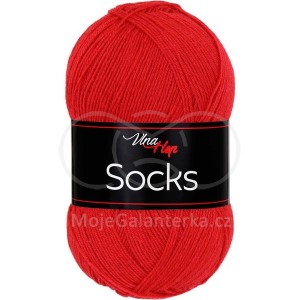 Příze Socks, 61147, červená sytá