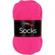 Příze Socks, 61345, neonově růžová