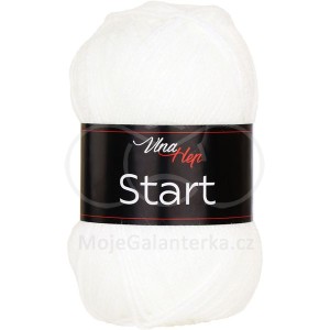 Příze Start,  4002, bílá