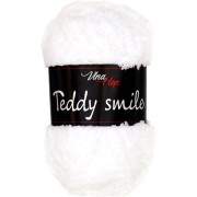 Příze Teddy smile,  4002, bílá