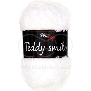 Příze Teddy smile,  4002, bílá