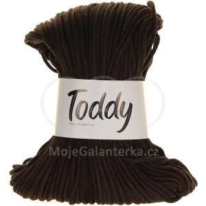Příze Toddy Premium, 3mm, 304, tmavě hnědá