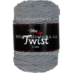 Příze Twist, 8235, tmavě šedá