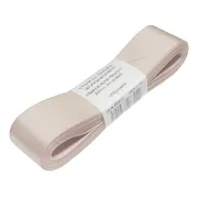 Stuha 24mm, atlasová oboulící, ecru (svazek:5m)