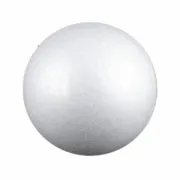 Koule, Ø10 cm, polystyren, bílá