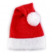 Vánoční mini čepice, 12cm, červená