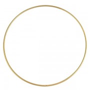 Kovový kruh na lapač snů, k dekorování Ø30 cm, zlatý