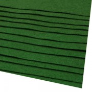 Látková plsť - filc, tl.1mm, 20x30 cm, zelená vánoční (2ks)