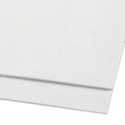 Pěnová guma Moosgummi s glitry, 20x30 cm, bílá