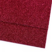 Pěnová guma Moosgummi s glitry, 20x30 cm, růžová malinová